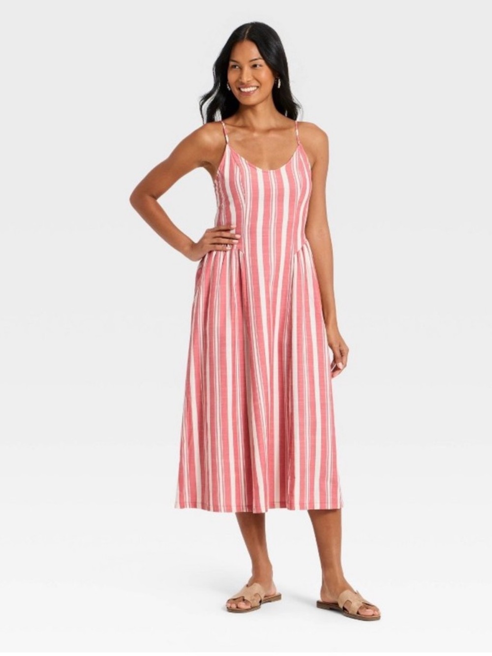 NWT “A New Day” Striped Corset Sundress